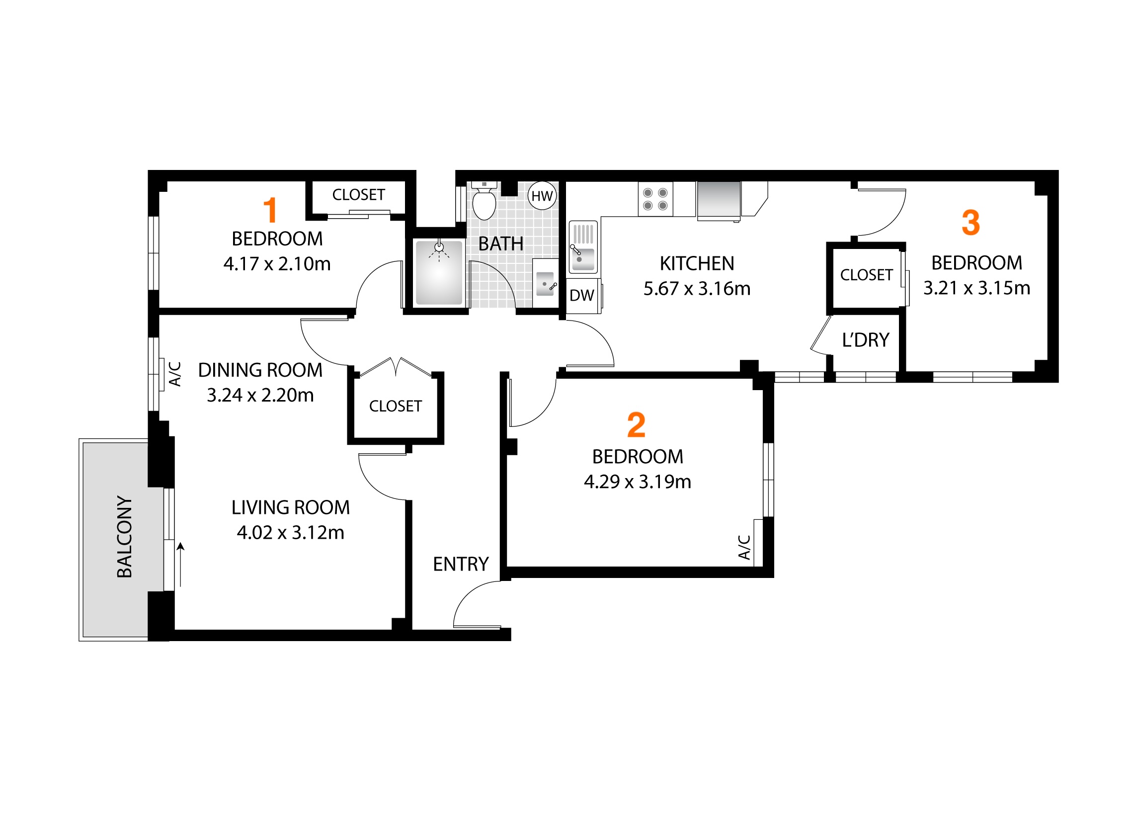1 - 2D Florplan - Calle Francisco Falcons 5-9, Valencia